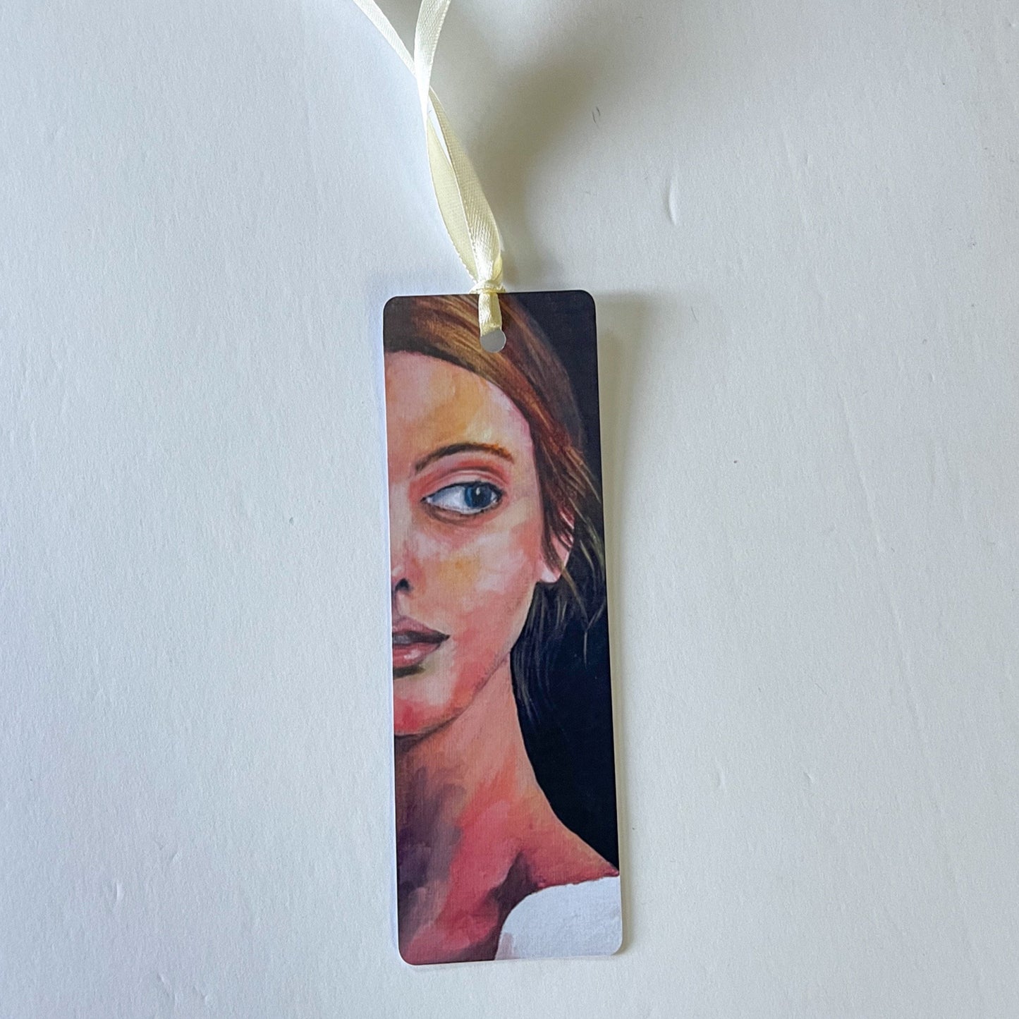 Art Bookmark "Lost in Thought" - 2x6 inches High Glossy Finish