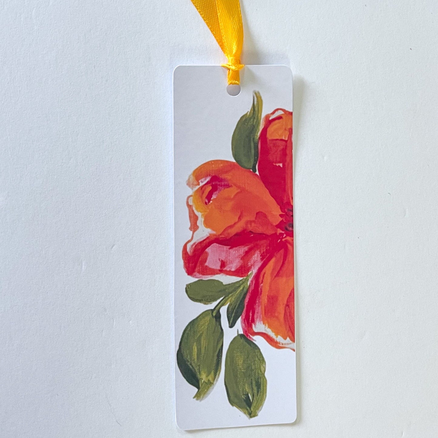 Art Bookmark "Expressive Floral" - 2x6 inches High Glossy Finish