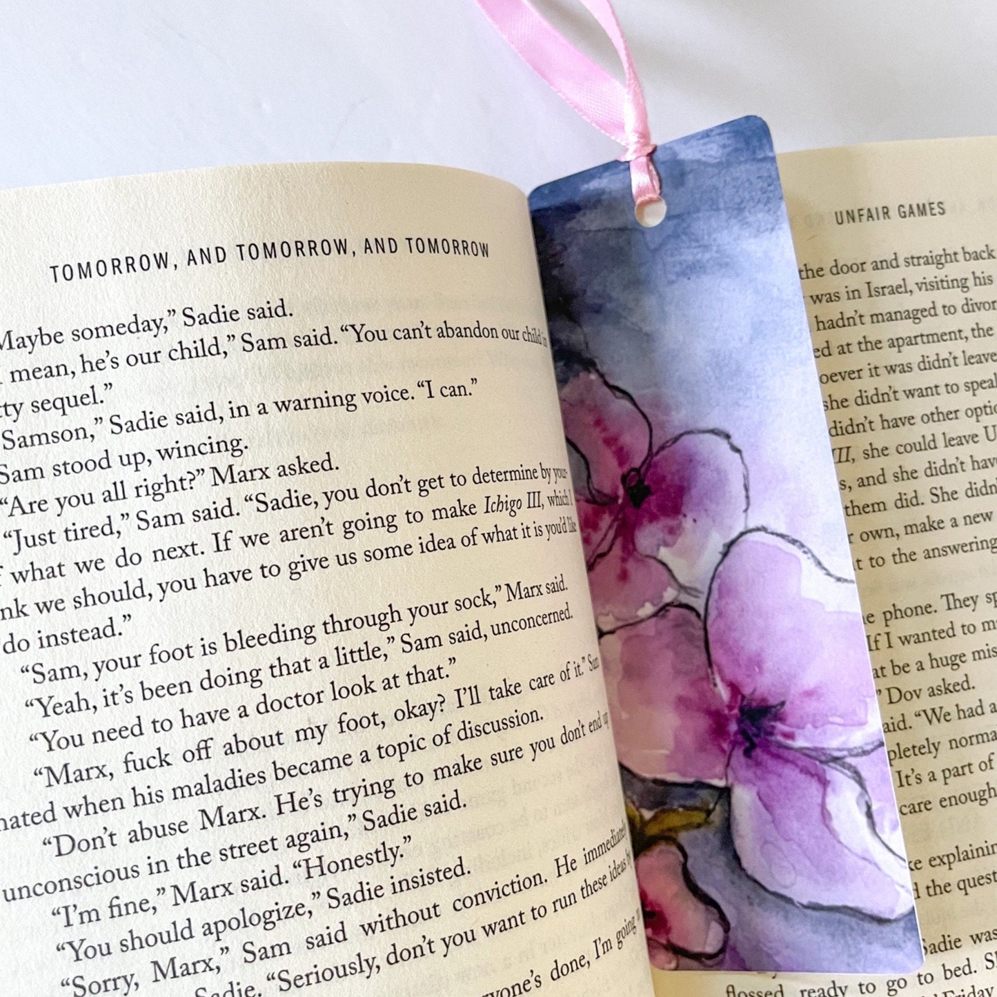 Art Bookmark "Moody Floral" - 2x6 inches High Glossy Finish