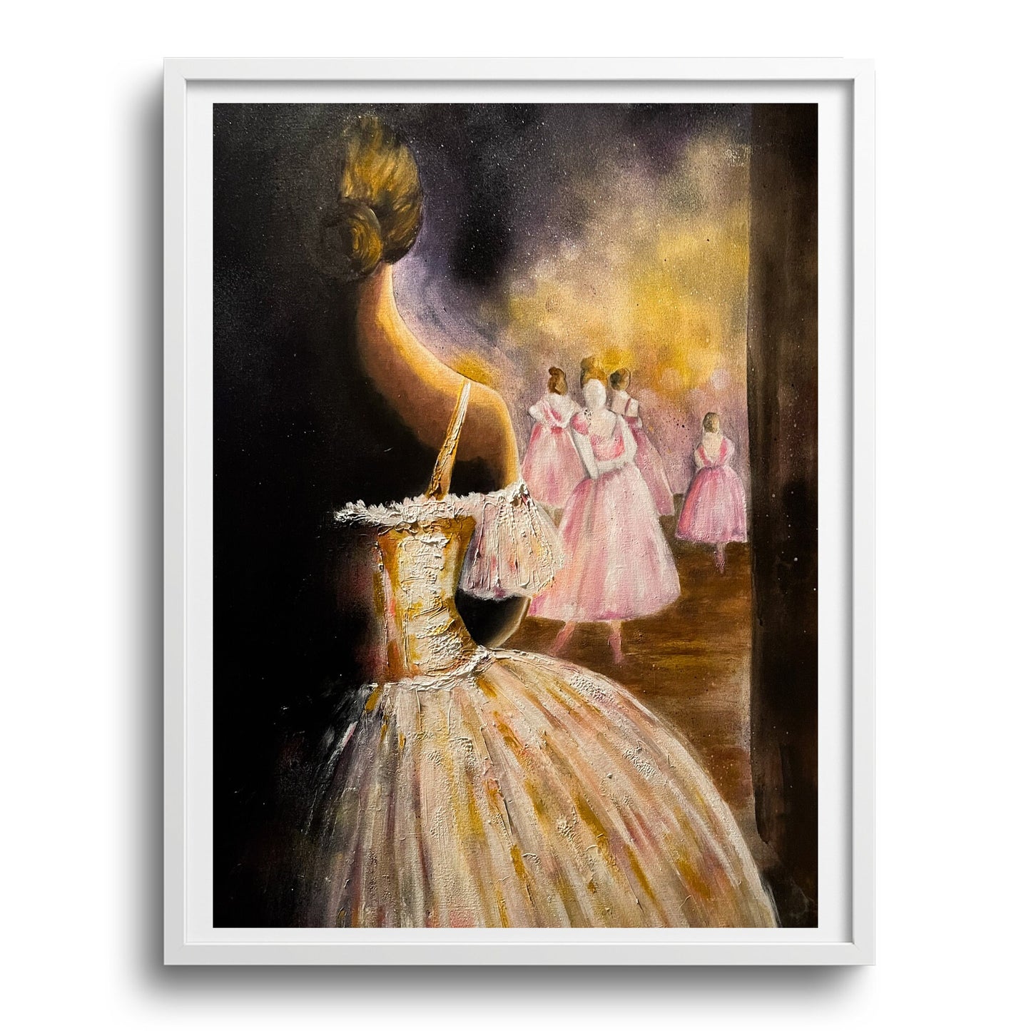 Art Print "Awaiting Grace" Acrylic and Oil Painting | Ballerina Art