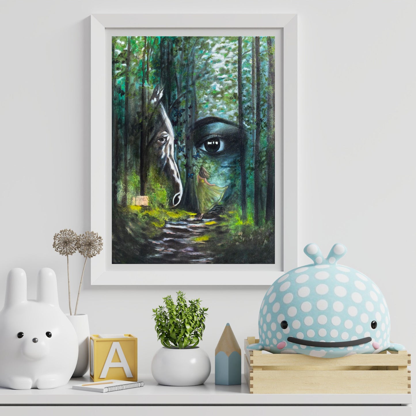 Art Print "Whispers in the Woods" Acrylic and Oil Painting