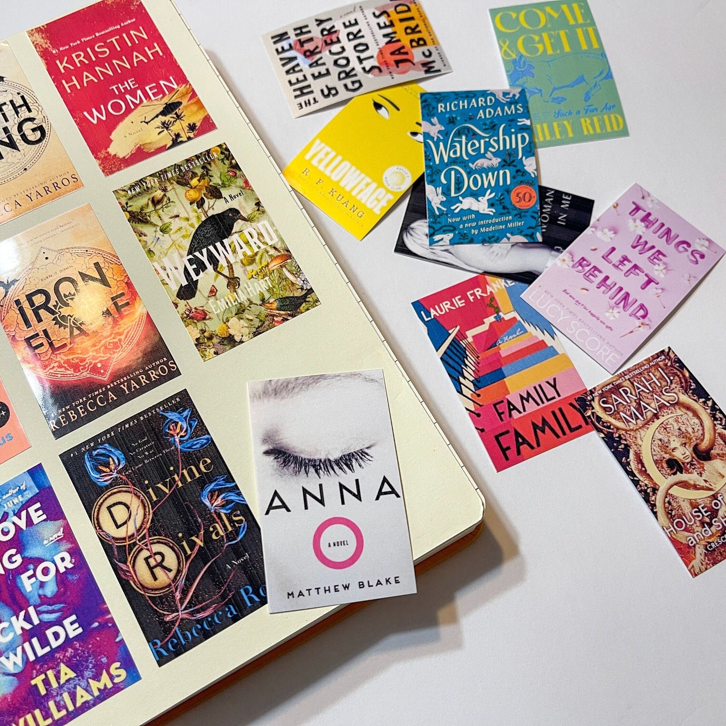 Custom Book Cover Stickers for Journaling · choose your book cover · mini book stickers (Sets of 20)