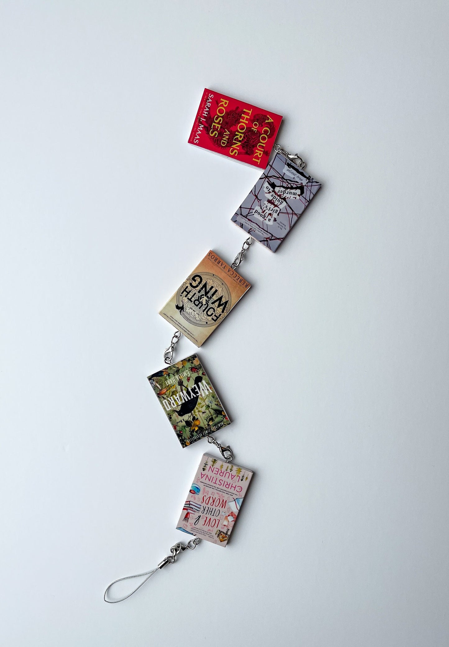 CUSTOM Mini Book Charm Dangle (You pick the books!) TBR, Read Book Mini Books, Set of 5